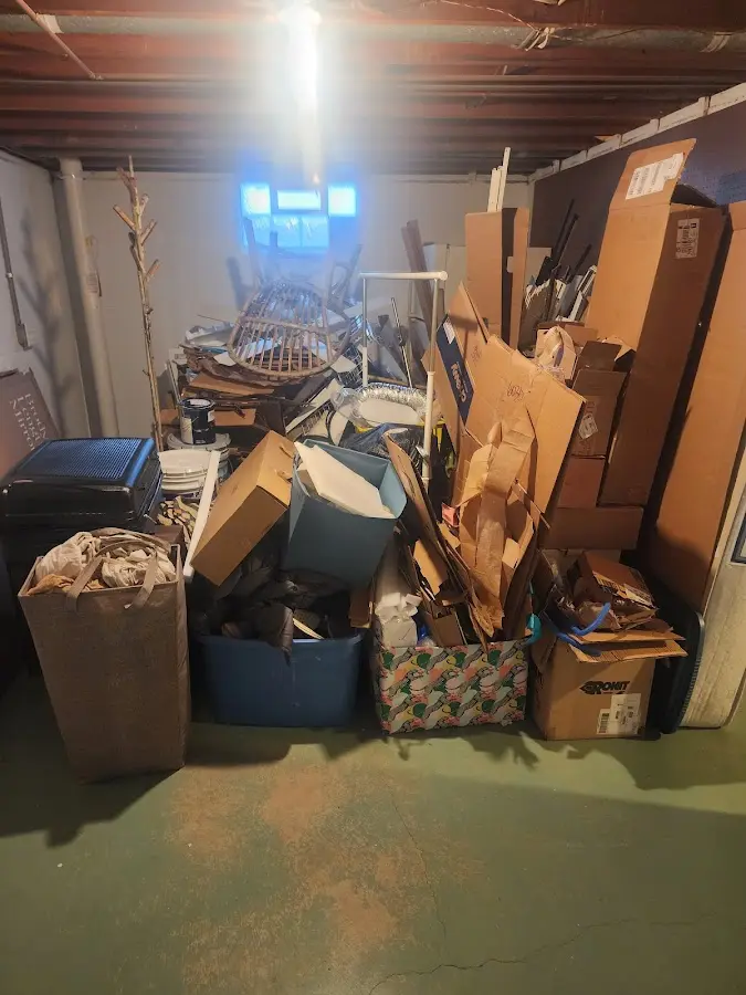 Roll-off dumpster container at job site for Roll Off Dumpster Rental in Leavenworth